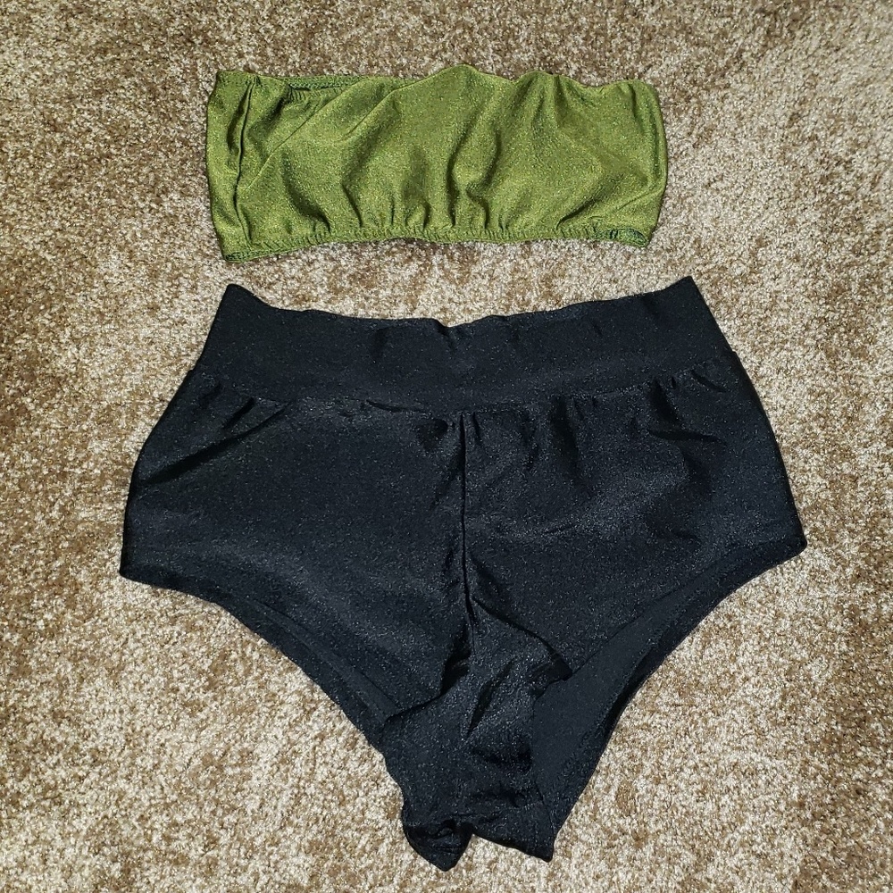 2 piece spandex dance costume